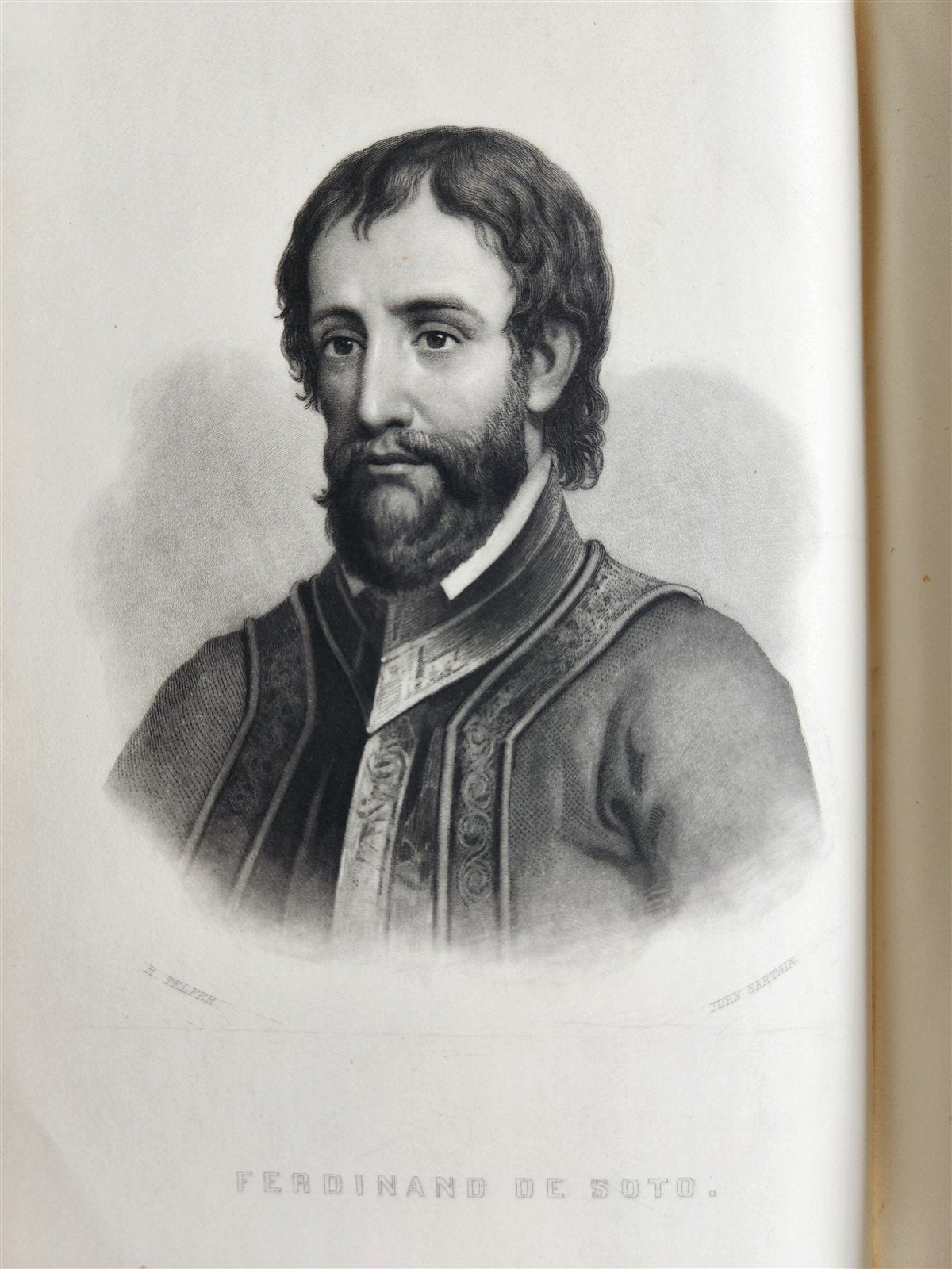 1858 Tavels & Adventures of Ferdinand De Soto Discoverer of Mississippi ANTIQUE