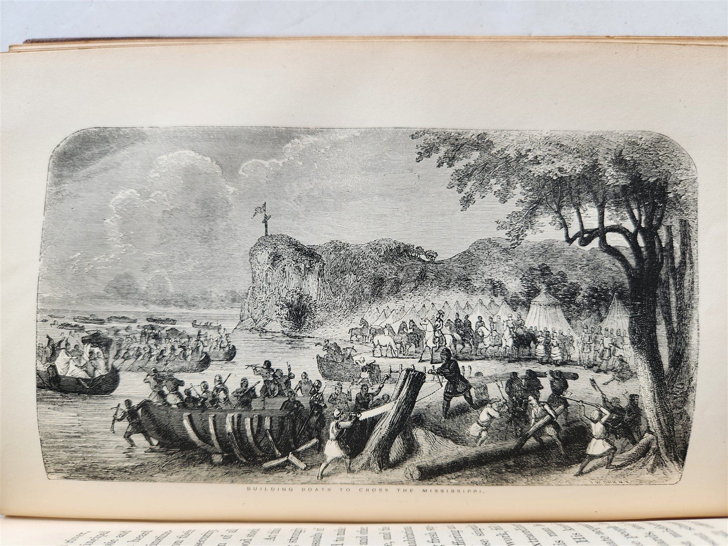 1858 Tavels & Adventures of Ferdinand De Soto Discoverer of Mississippi ANTIQUE