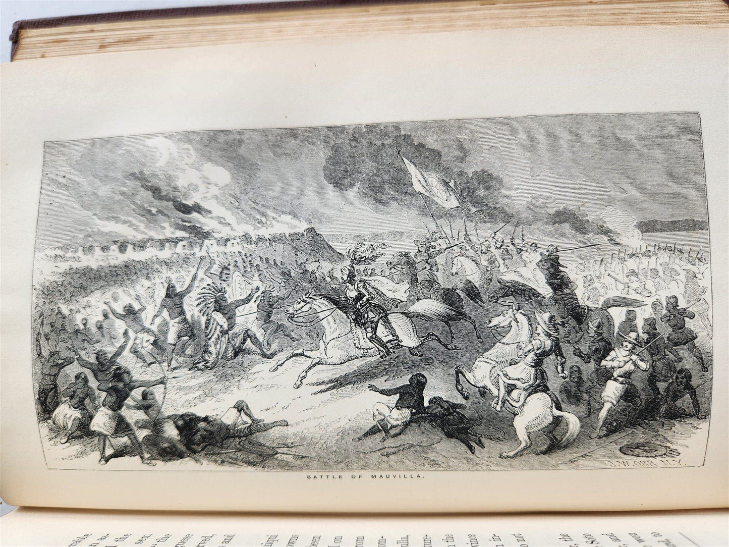 1858 Tavels & Adventures of Ferdinand De Soto Discoverer of Mississippi ANTIQUE