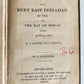 1825 Narrative of loss of Kent East Indiaman by fire in Bay of Biscay ANTIQUE