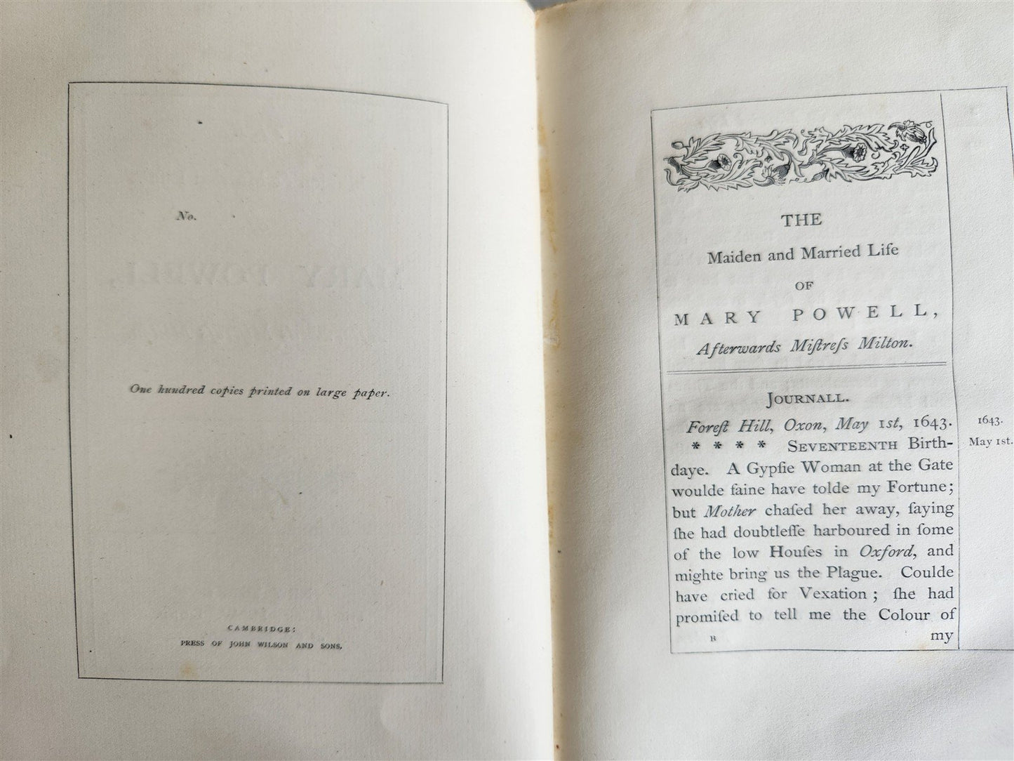 1870 Maiden & Married Life of MARY POWELL Mistress Milton ANTIQUE illustrated