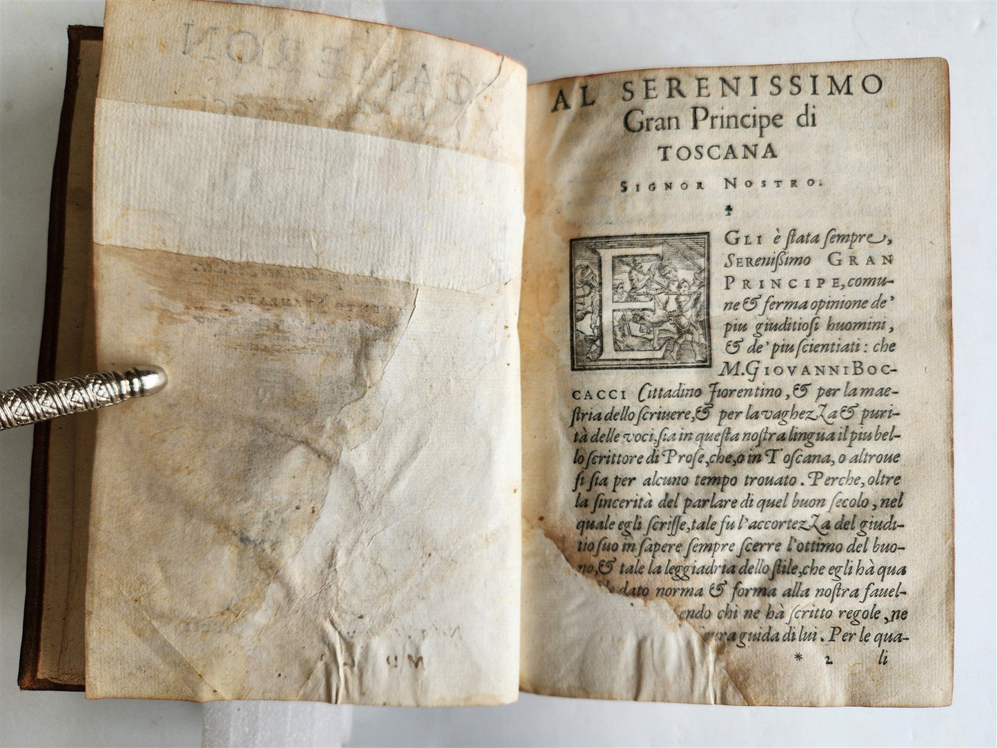 1573 DECAMERON by GIOVANNI BOCCACCHIO Giunti Press antique RARE
