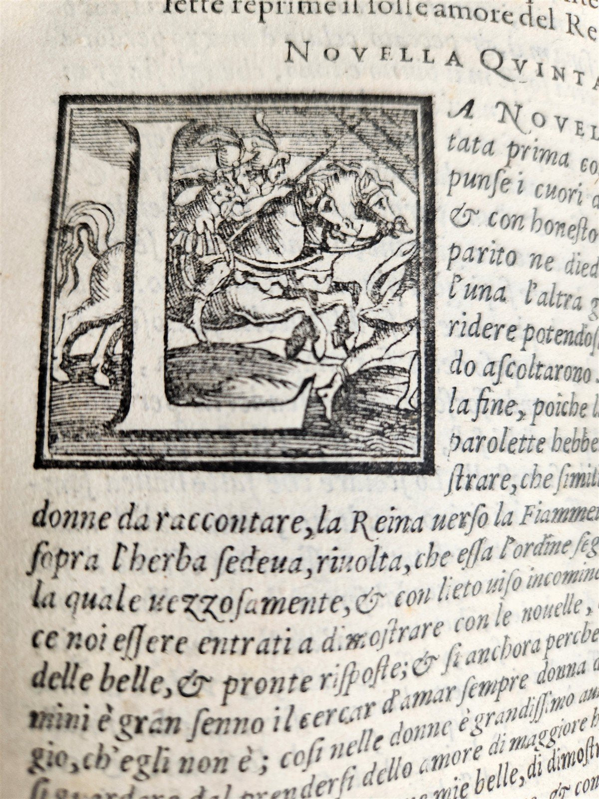 1573 DECAMERON by GIOVANNI BOCCACCHIO Giunti Press antique RARE