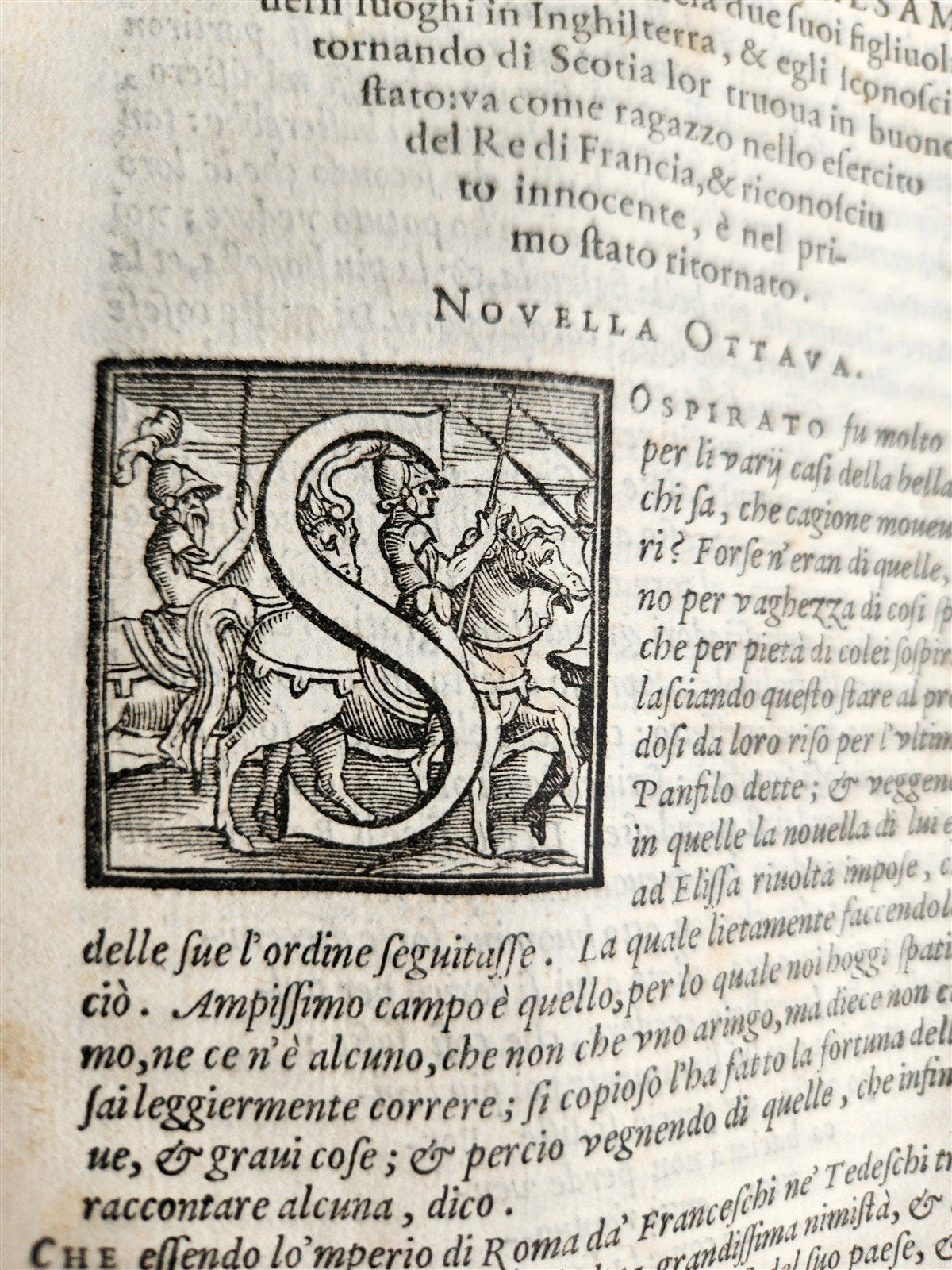 1573 DECAMERON by GIOVANNI BOCCACCHIO Giunti Press antique RARE
