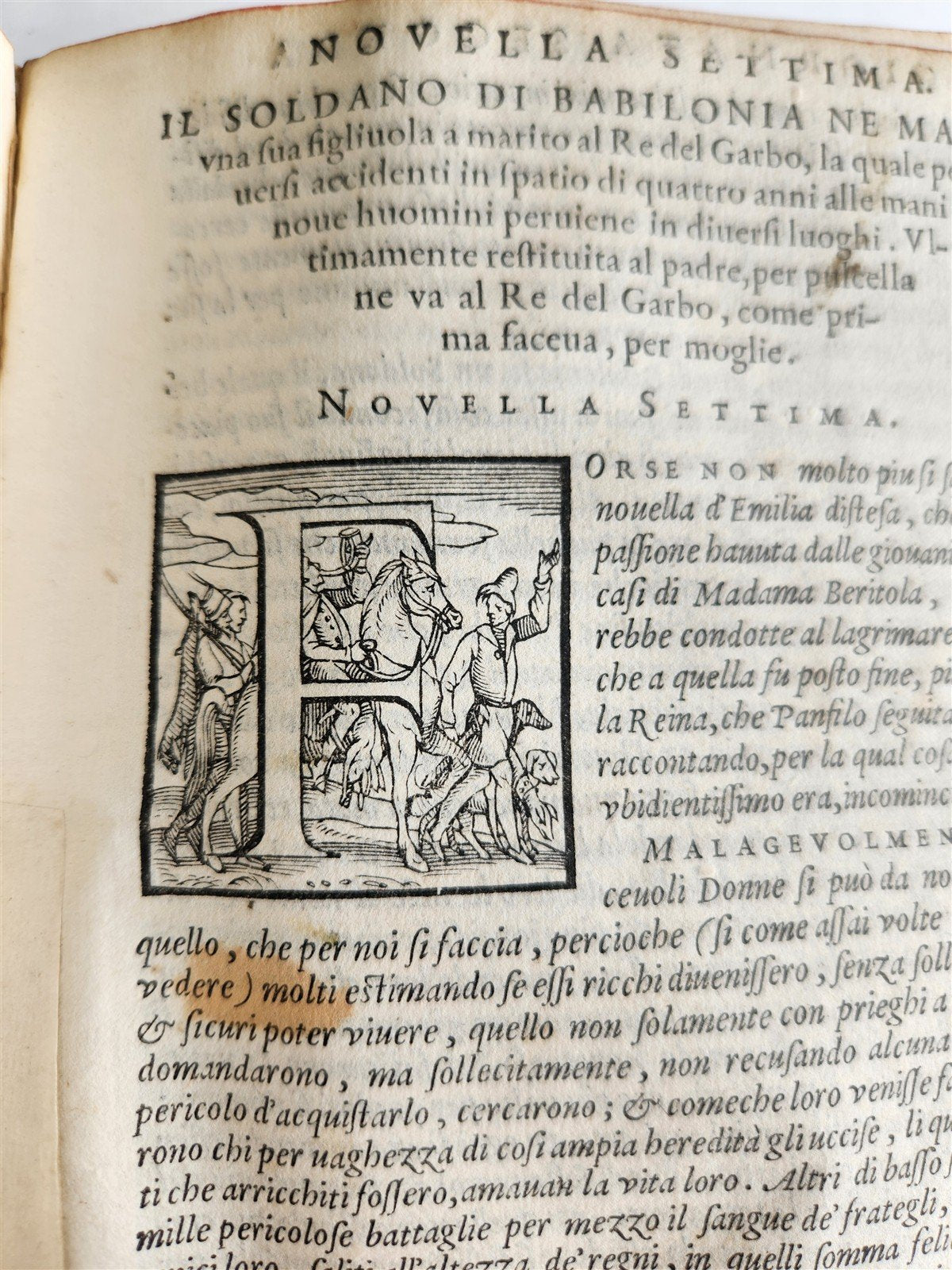 1573 DECAMERON by GIOVANNI BOCCACCHIO Giunti Press antique RARE