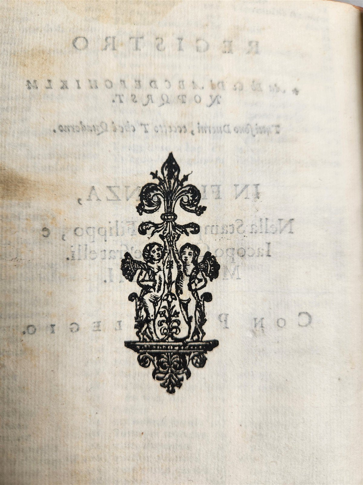 1573 DECAMERON by GIOVANNI BOCCACCHIO Giunti Press antique RARE