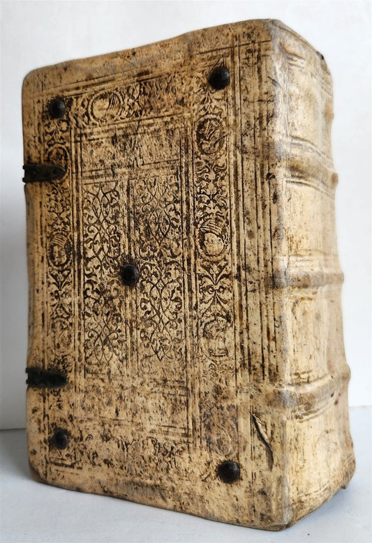 1582 CICERO Epistolarum Familiarium antique 16th CENTURY PIGSKIN BINDING