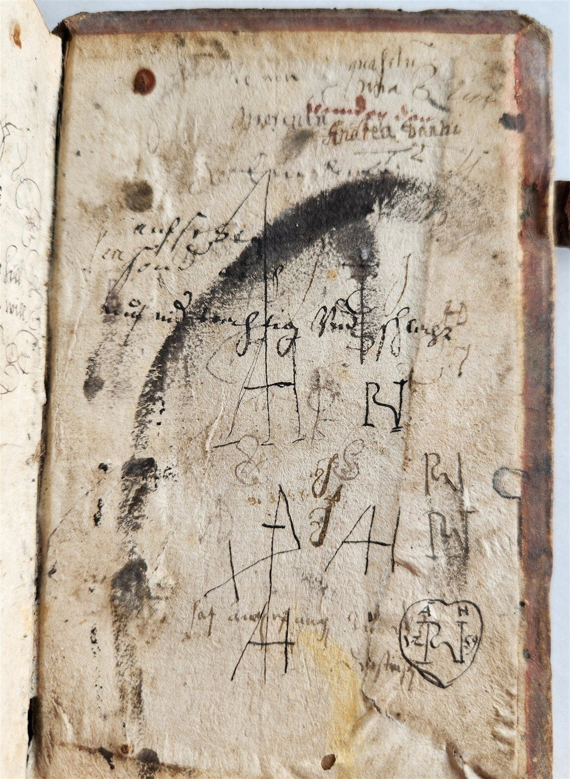 1582 CICERO Epistolarum Familiarium antique 16th CENTURY PIGSKIN BINDING