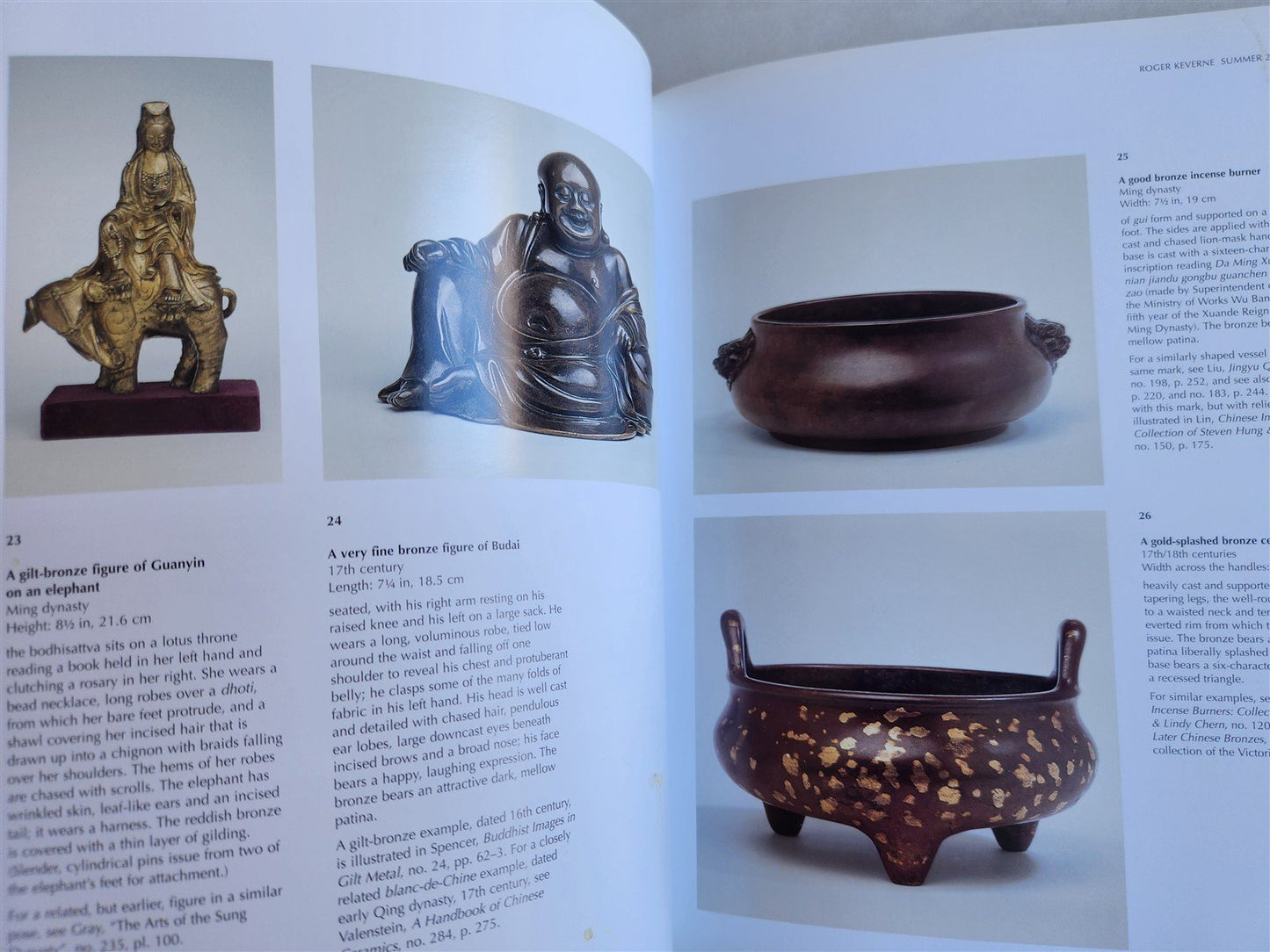 CHINESE ART & CERAMICS ROGER KEVERNE 2002 EXHIBITION CATALOG