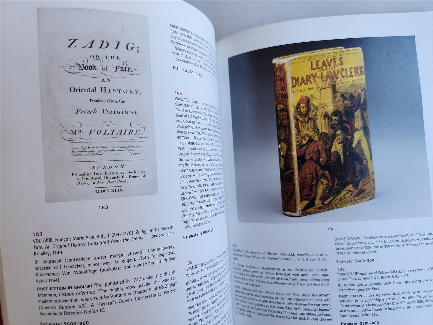 DETECTIVE FICTION LIBRARY of RICHARD LACKRITZ 2002 CHRISTIE'S AUCTION CATALOG