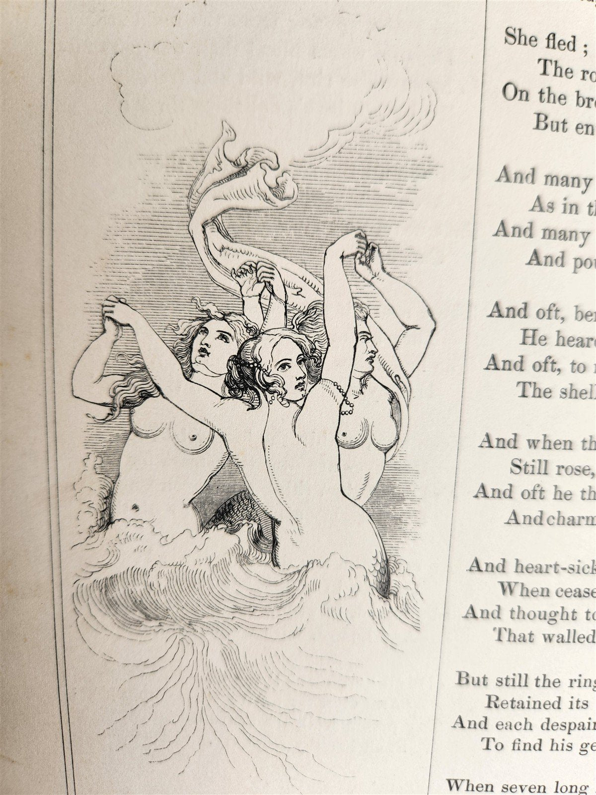 1853 THE BOOK OF BRITISH BALLADS illustrated POETRY ANTIQUE in ENGLISH