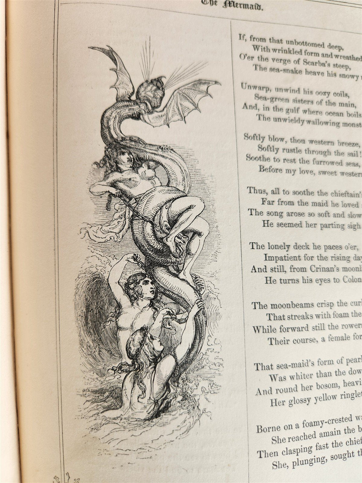 1853 THE BOOK OF BRITISH BALLADS illustrated POETRY ANTIQUE in ENGLISH