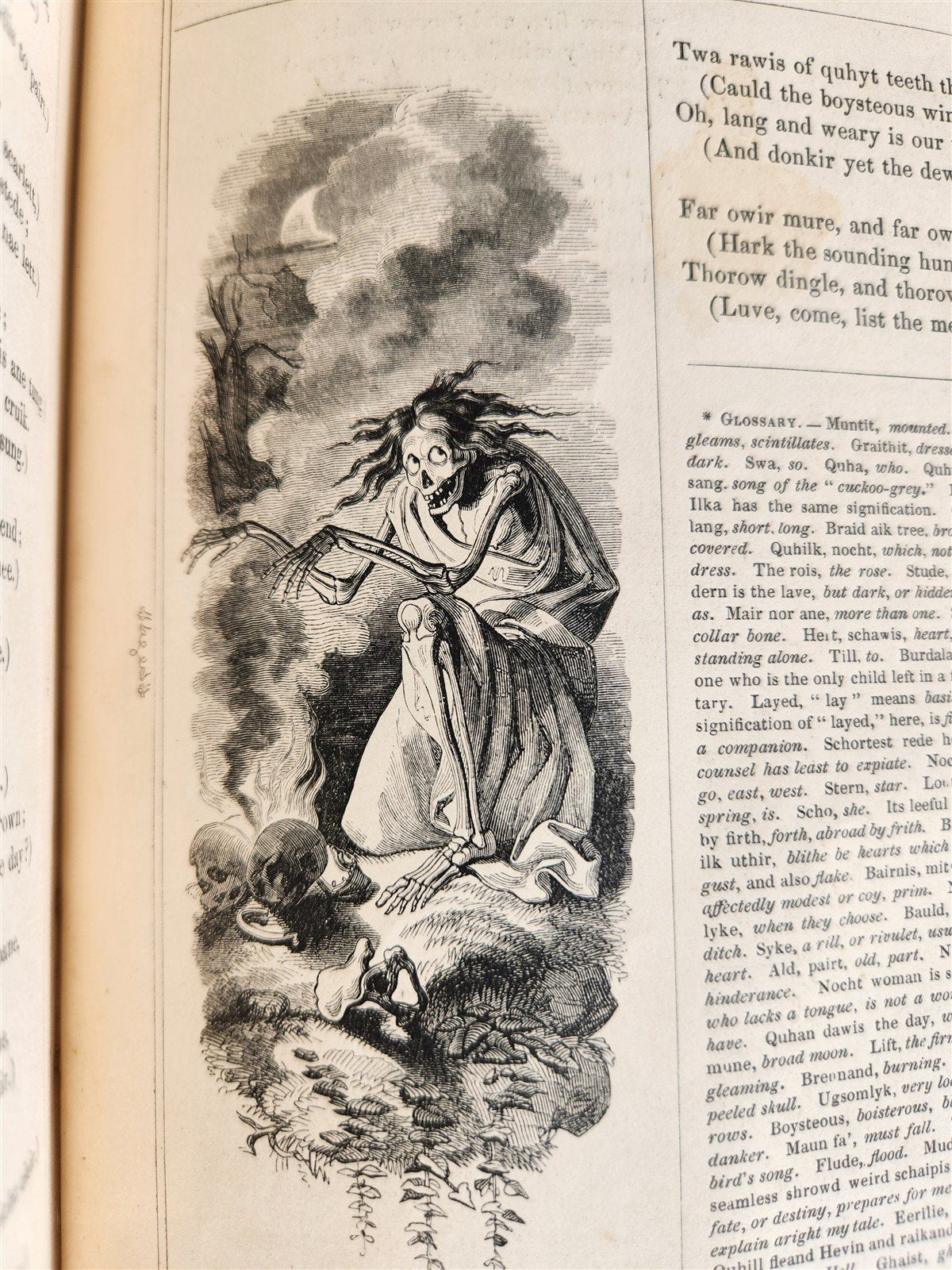 1853 THE BOOK OF BRITISH BALLADS illustrated POETRY ANTIQUE in ENGLISH