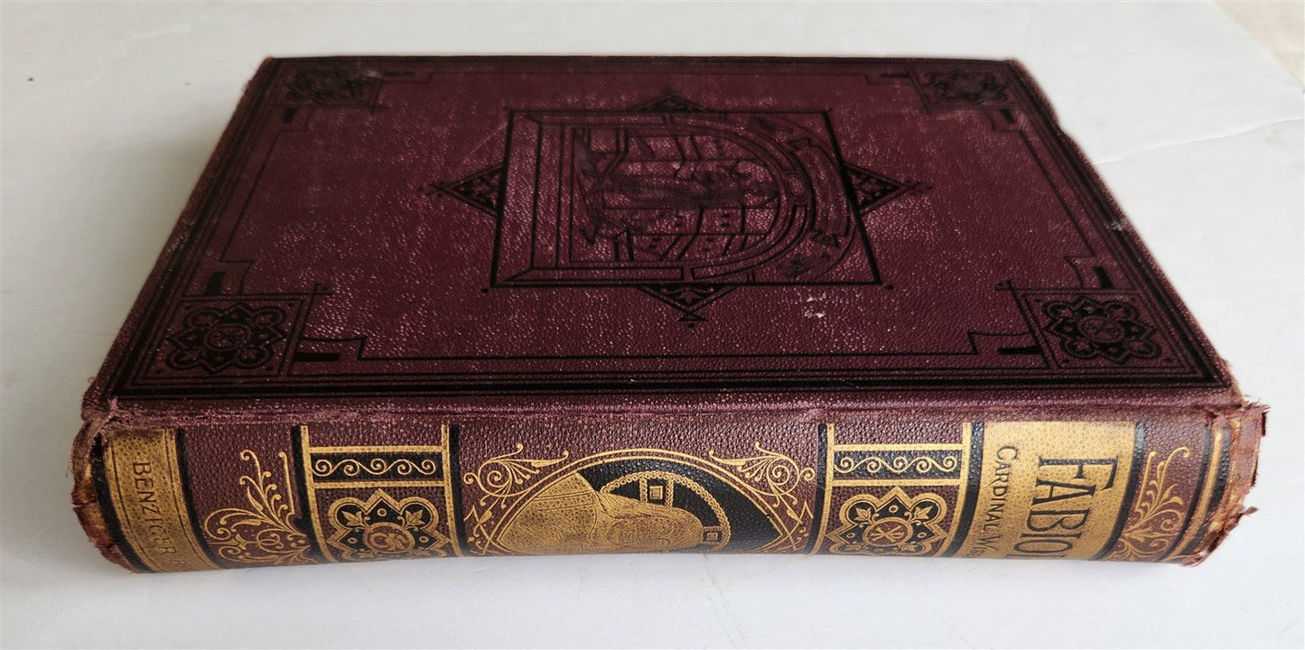 1885 FABIOLA or CHURCH of the CATACOMBS by Cardinal Wiseman illustrated ANTIQUE