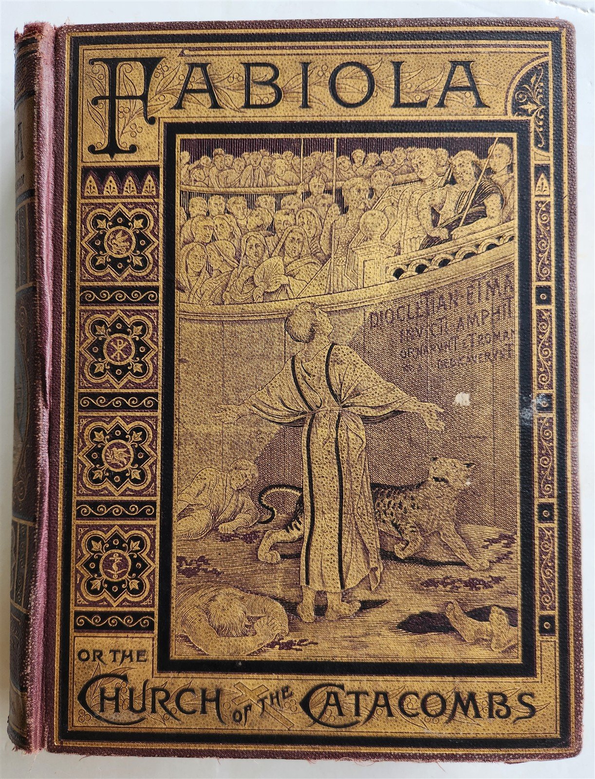 1885 FABIOLA or CHURCH of the CATACOMBS by Cardinal Wiseman illustrated ANTIQUE