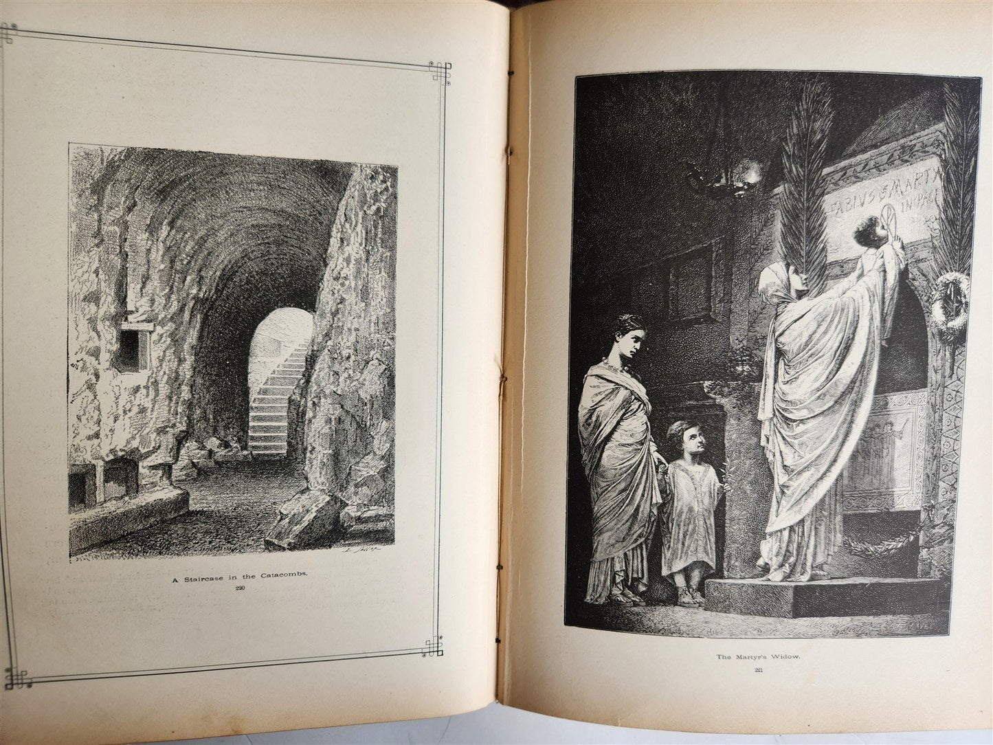 1885 FABIOLA or CHURCH of the CATACOMBS by Cardinal Wiseman illustrated ANTIQUE