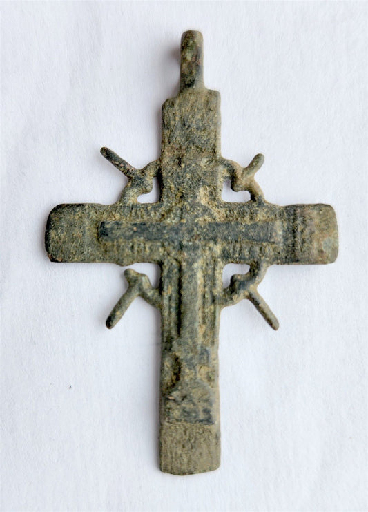 18th CENTURY RUSSIAN orthodox icon NECK CROSS