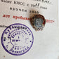 1977 RUSSIAN SILVER 50 YEARS in SOVIET COMMUNIST PARTY BADGE w/ ID BOOKLET