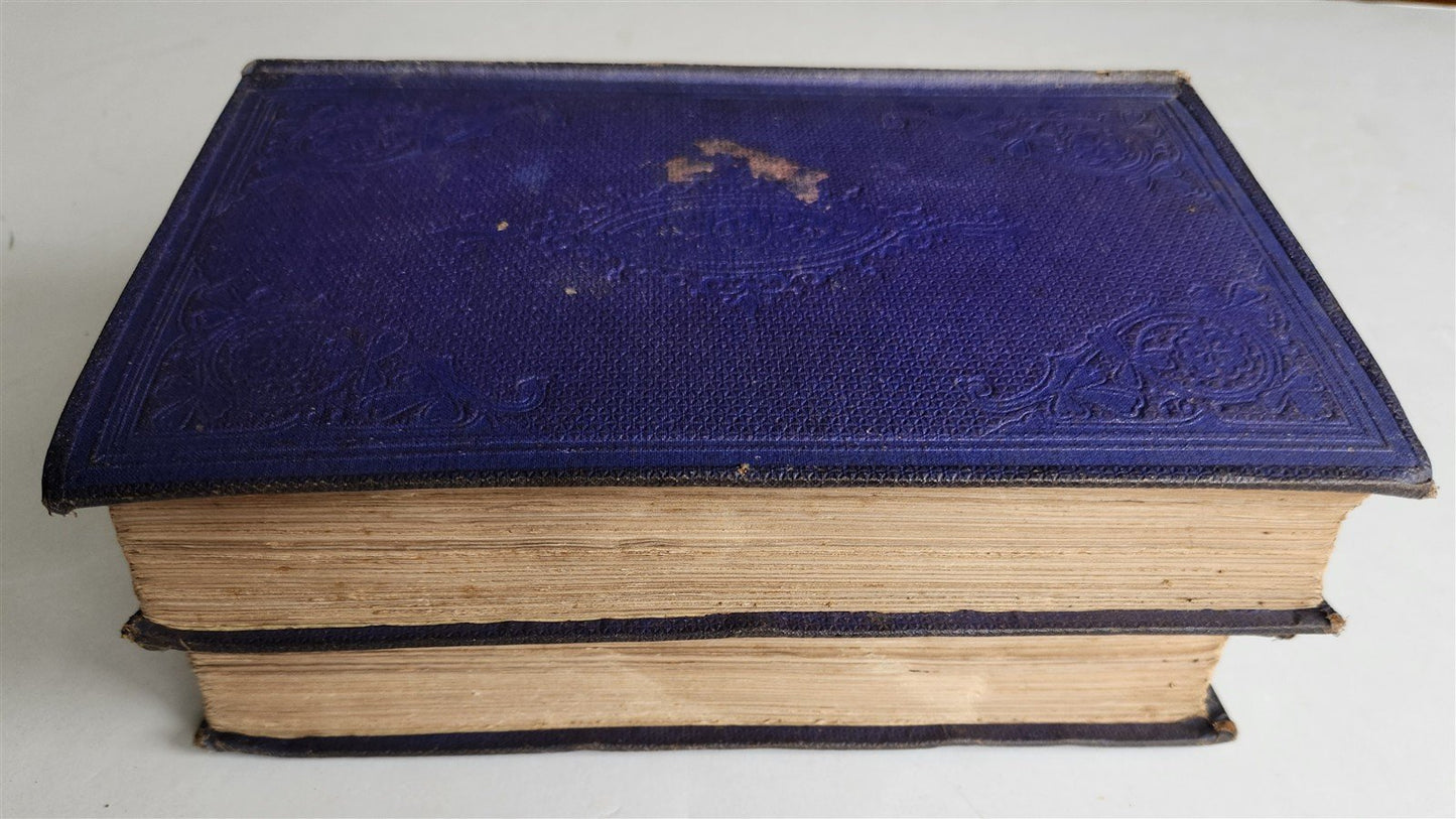 1861 JORNEY to GREAT SALT LAKE CITY illustrated ANTIQUE 2 VOLUMES