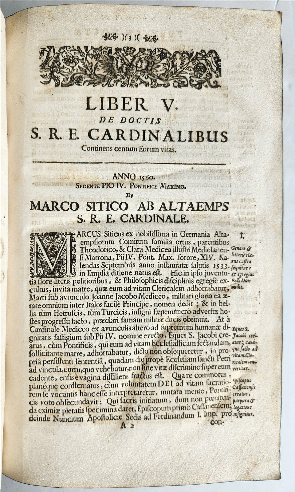 1714 PURPURA DOCTA by G.J. Eggs antique 18th century