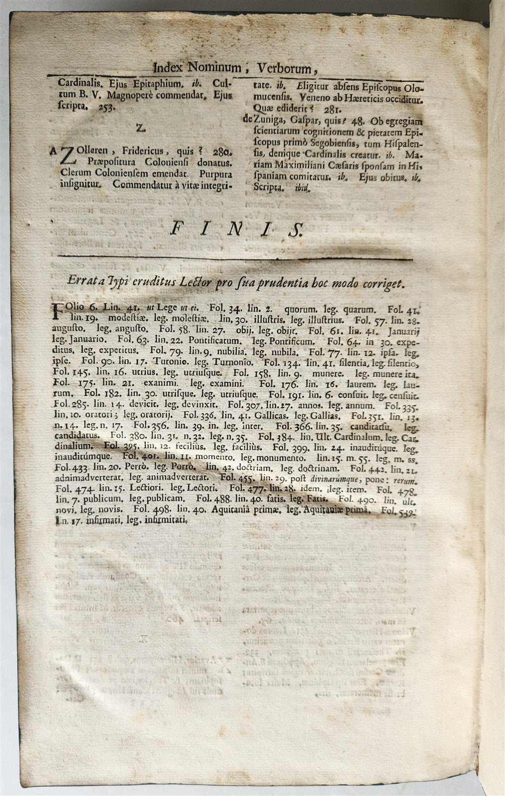 1714 PURPURA DOCTA by G.J. Eggs antique 18th century