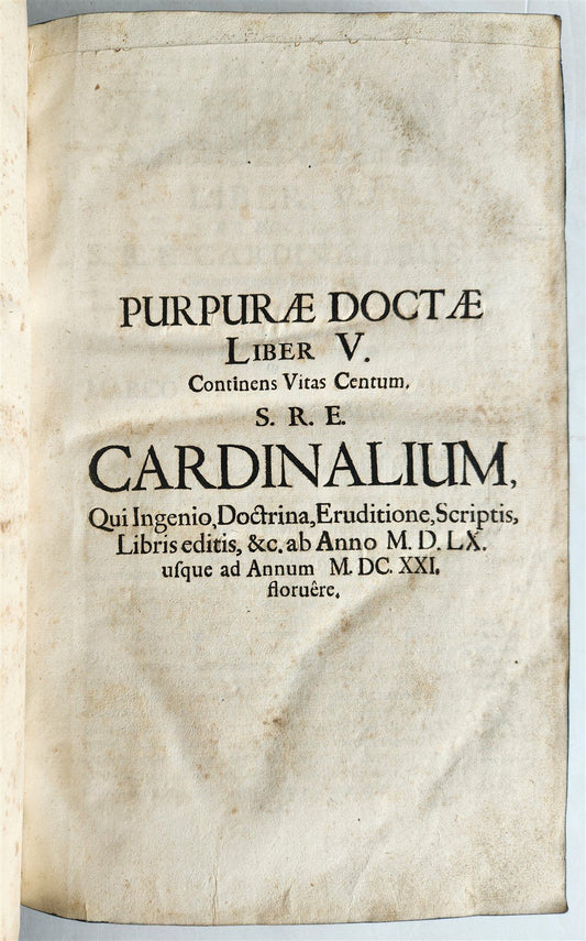 1714 PURPURA DOCTA by G.J. Eggs antique 18th century