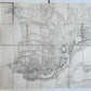 1854 SOUTHERN PORTION of CRIMEA antique MAP on CANVAS RUSSIAN TURKISH WAR ERA