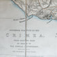1854 SOUTHERN PORTION of CRIMEA antique MAP on CANVAS RUSSIAN TURKISH WAR ERA