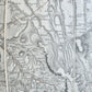 1854 SOUTHERN PORTION of CRIMEA antique MAP on CANVAS RUSSIAN TURKISH WAR ERA