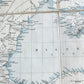 1854 SOUTHERN PORTION of CRIMEA antique MAP on CANVAS RUSSIAN TURKISH WAR ERA