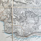 1854 SOUTHERN PORTION of CRIMEA antique MAP on CANVAS RUSSIAN TURKISH WAR ERA