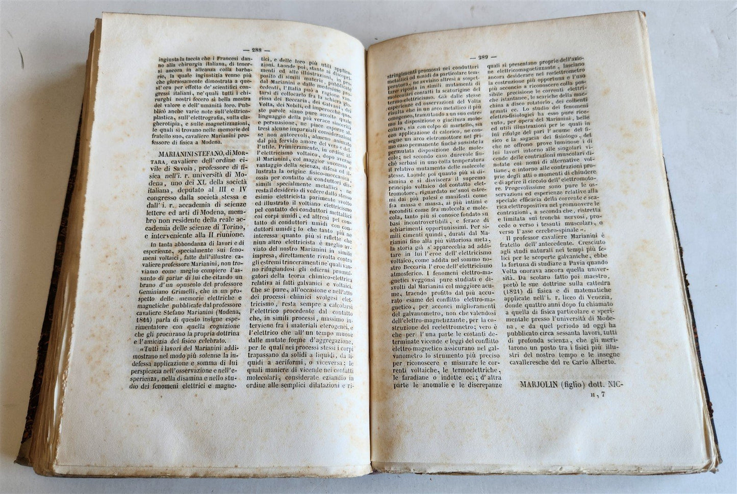 1844 ITALIA SCIENTIFICA CONTEMPORANEA antique