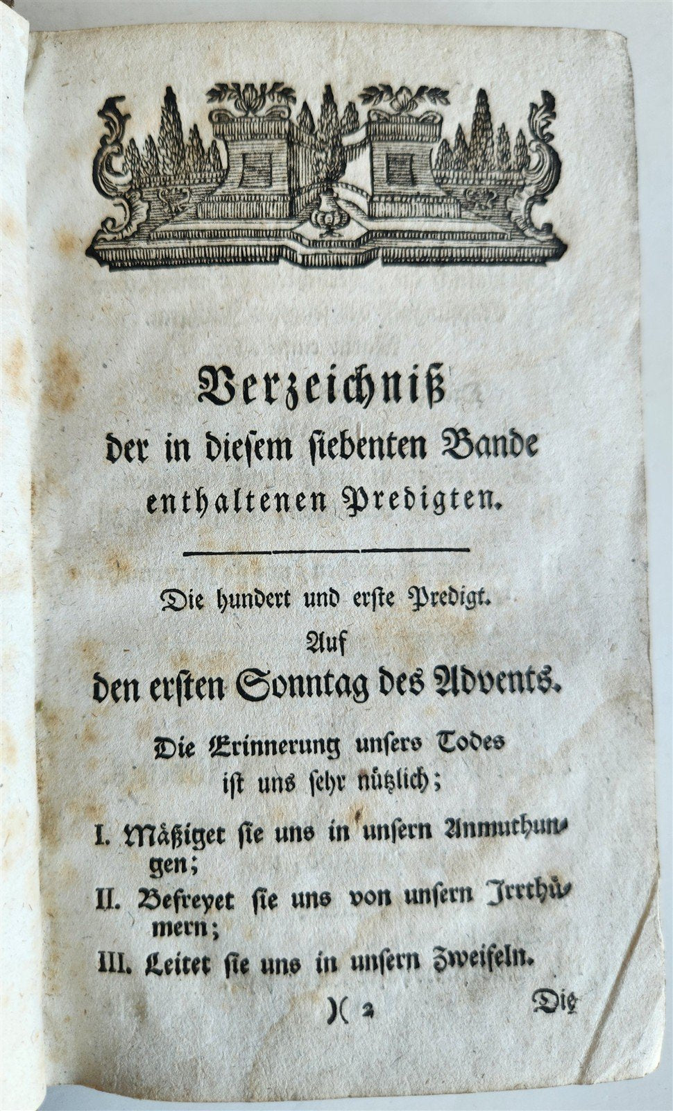 1780 SERMONS on the Sunday and Feast-Day Gospels in GERMAN antique