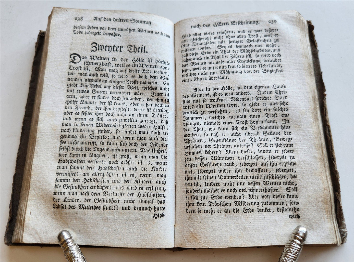 1780 SERMONS on the Sunday and Feast-Day Gospels in GERMAN antique