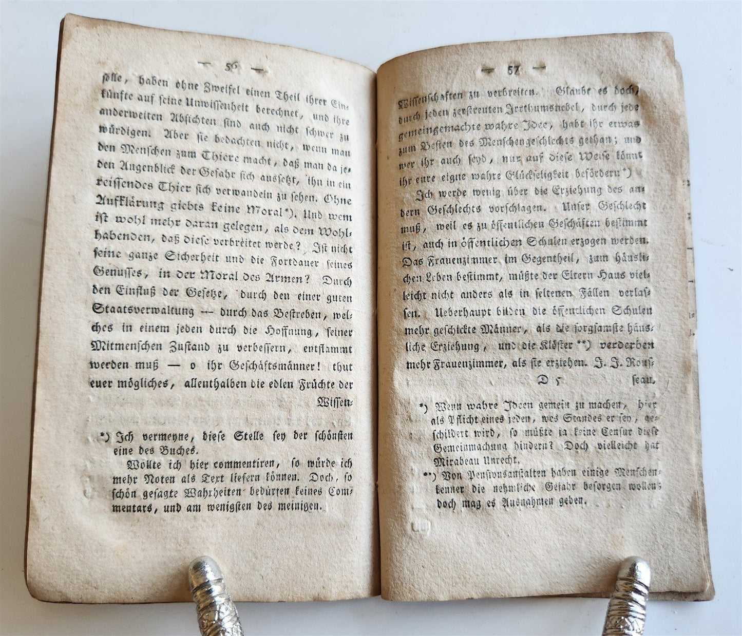 1792 Discourse of National Education ANTIQUE BOOKLET in GERMAN
