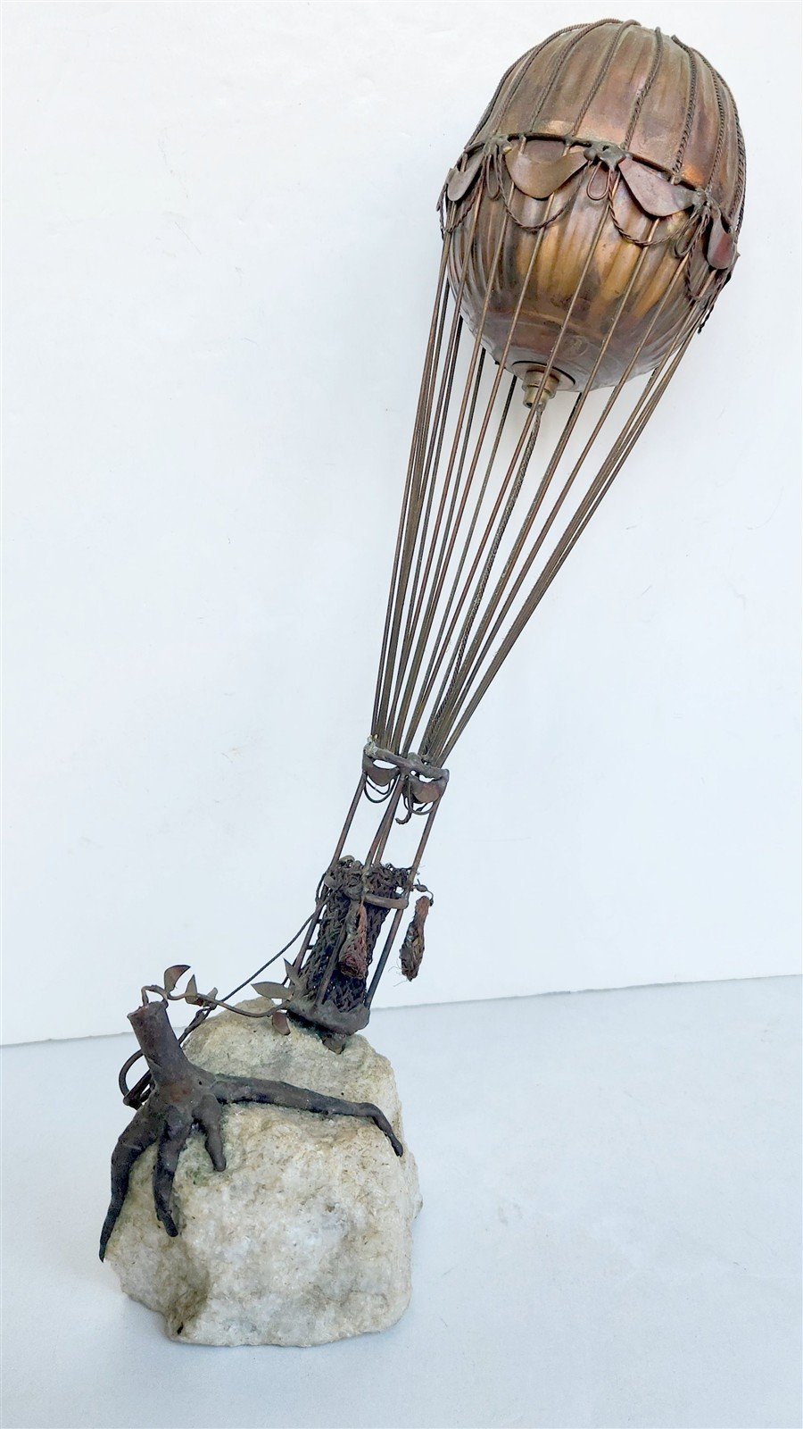 HOT AIR BALLOON artist made MID CENTURY MODERN SCULPTURE by BRIAN BIJAN