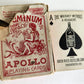 1910s APOLLO PLAYING CARDS DECK BOX antique pre-PROHIBITION ERA Americana
