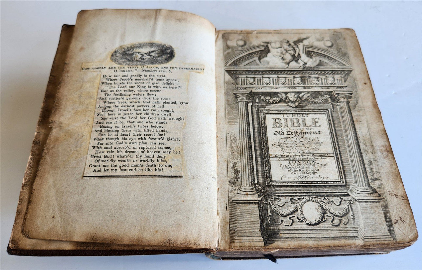 1669 BIBLE in ENGLISH by JOHN BILL & CHRISTOPHER BARKER antique King James