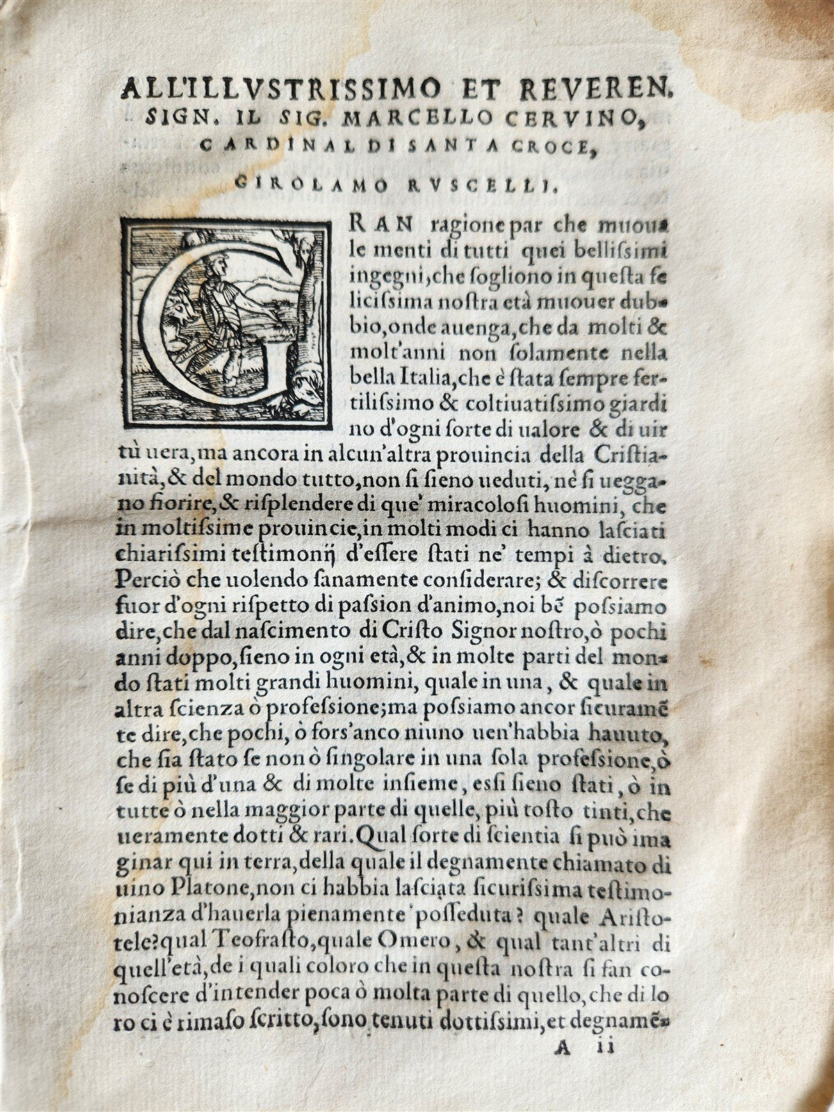 1574 TRATTATO di MESSER SEBASTIANO ERIZZO SIGNED by AUTHOR antique VELLUM BOUND