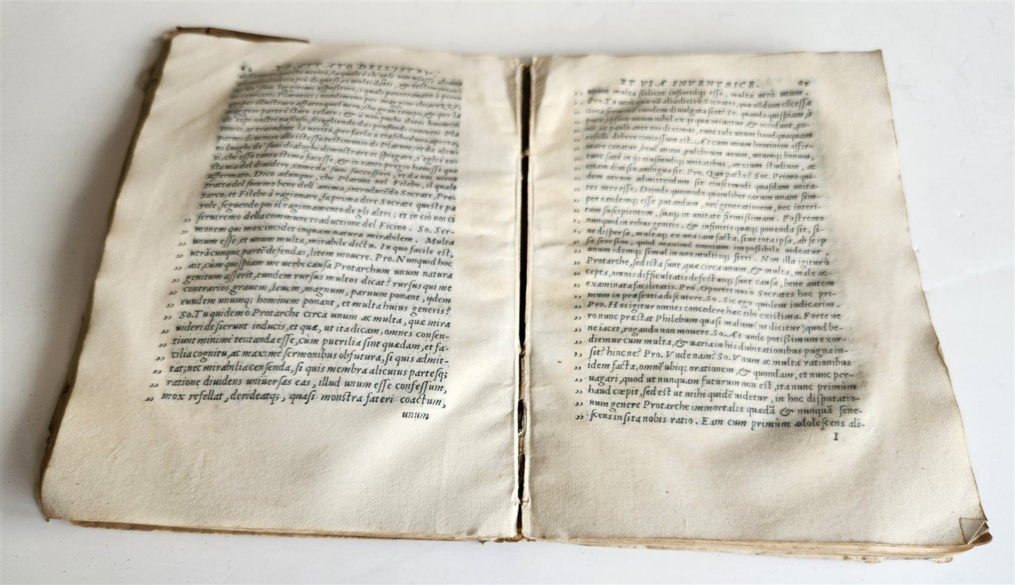 1574 TRATTATO di MESSER SEBASTIANO ERIZZO SIGNED by AUTHOR antique VELLUM BOUND