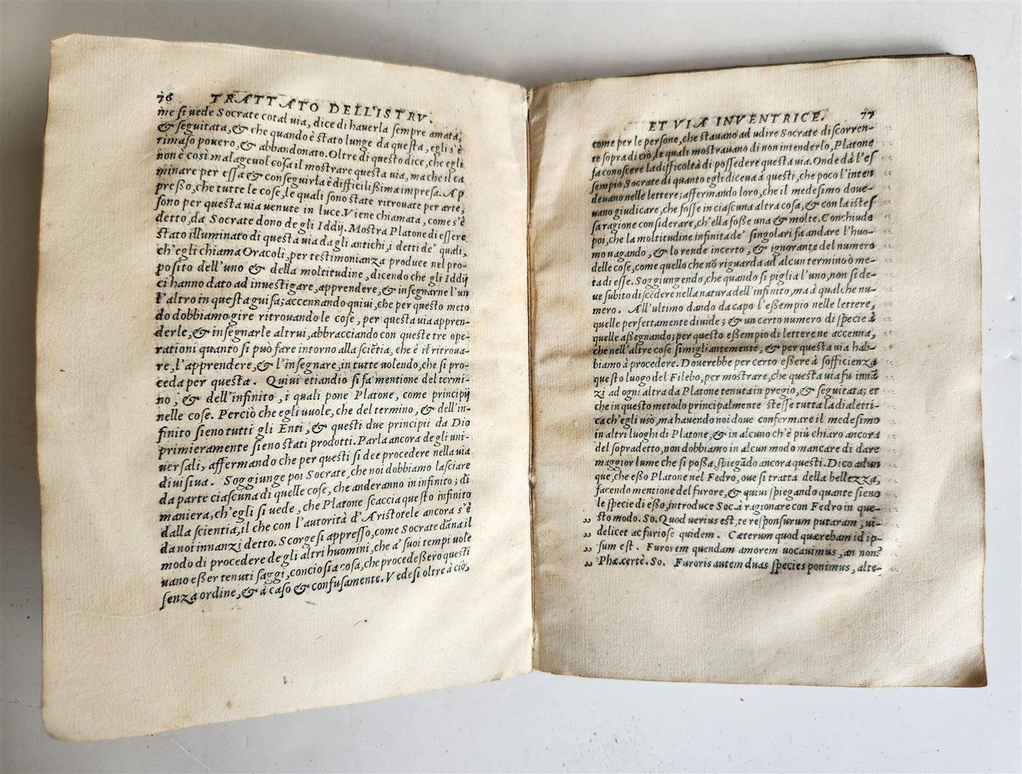1574 TRATTATO di MESSER SEBASTIANO ERIZZO SIGNED by AUTHOR antique VELLUM BOUND