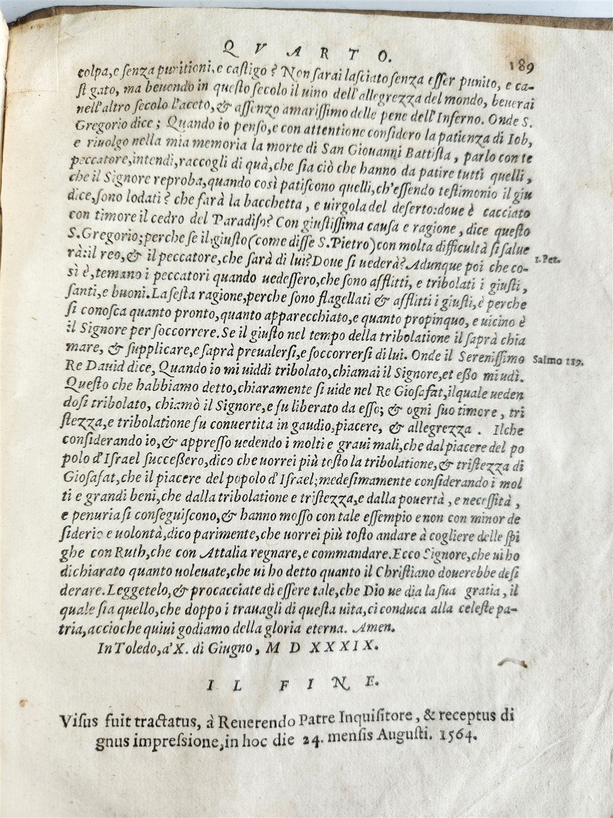 1591 LETTERE DELL'ILL. SIGNOR DON ANTONIO di GUEVARA antique 16th CENTURY