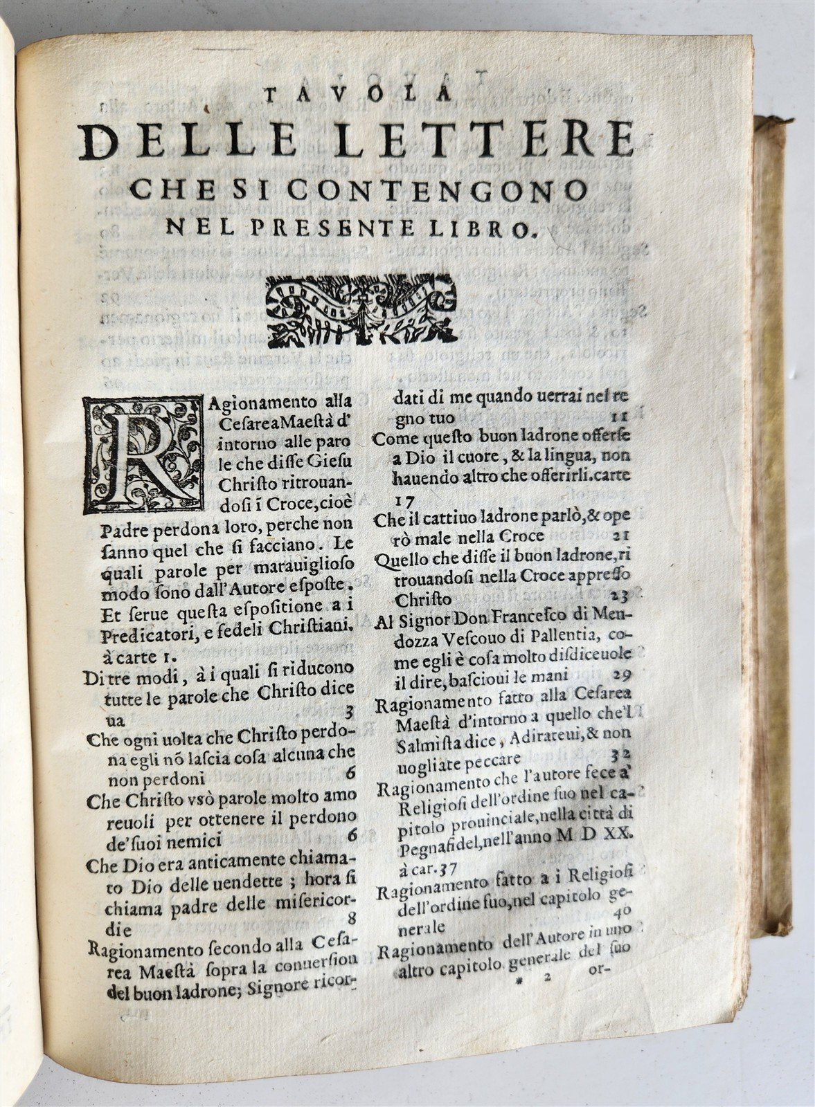 1591 LETTERE DELL'ILL. SIGNOR DON ANTONIO di GUEVARA antique 16th CENTURY
