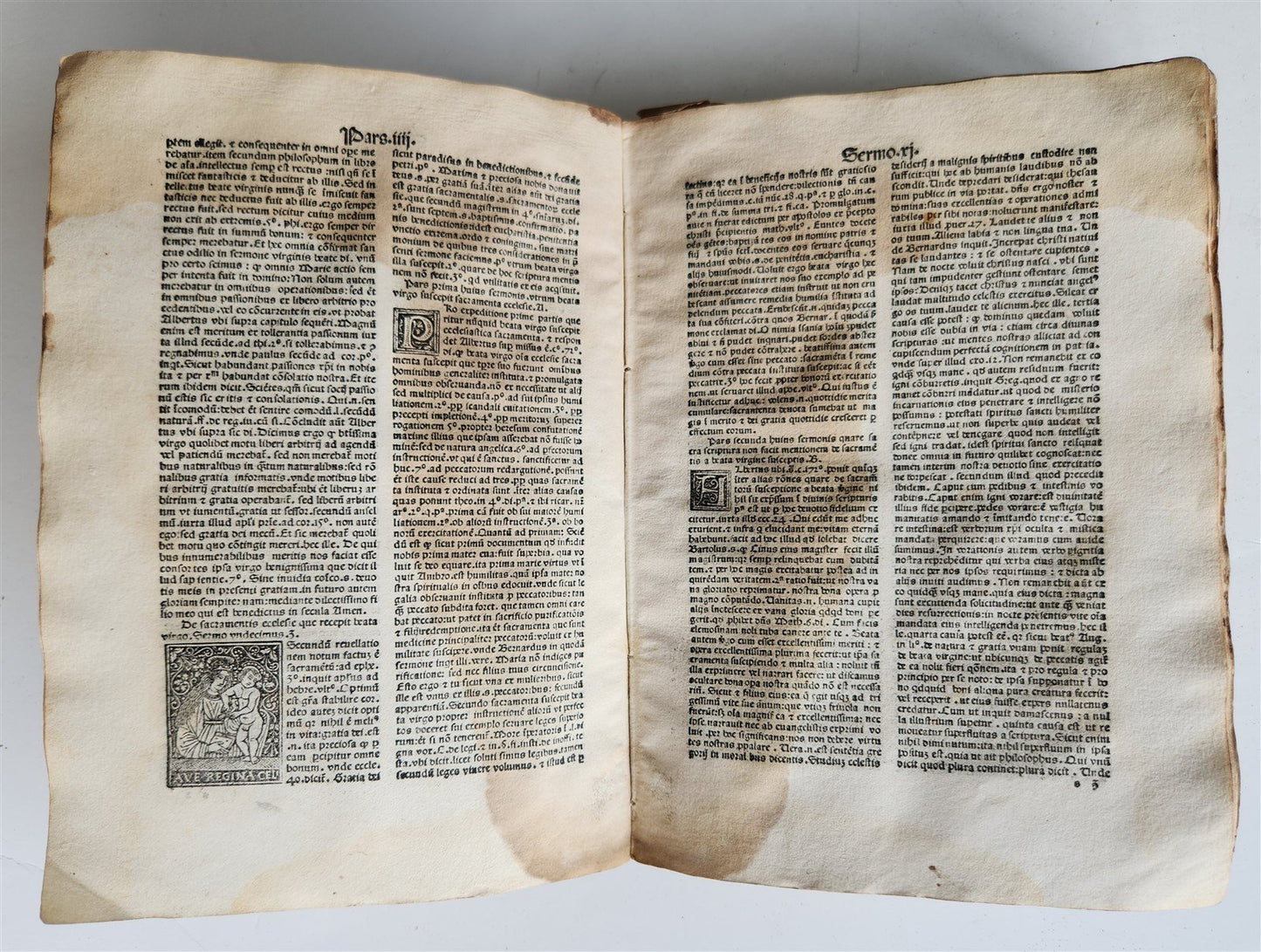 1493 INCUNABULA MARIALE by BERNARDINUS DE BUSTI antique Incunable 15th CENTURY