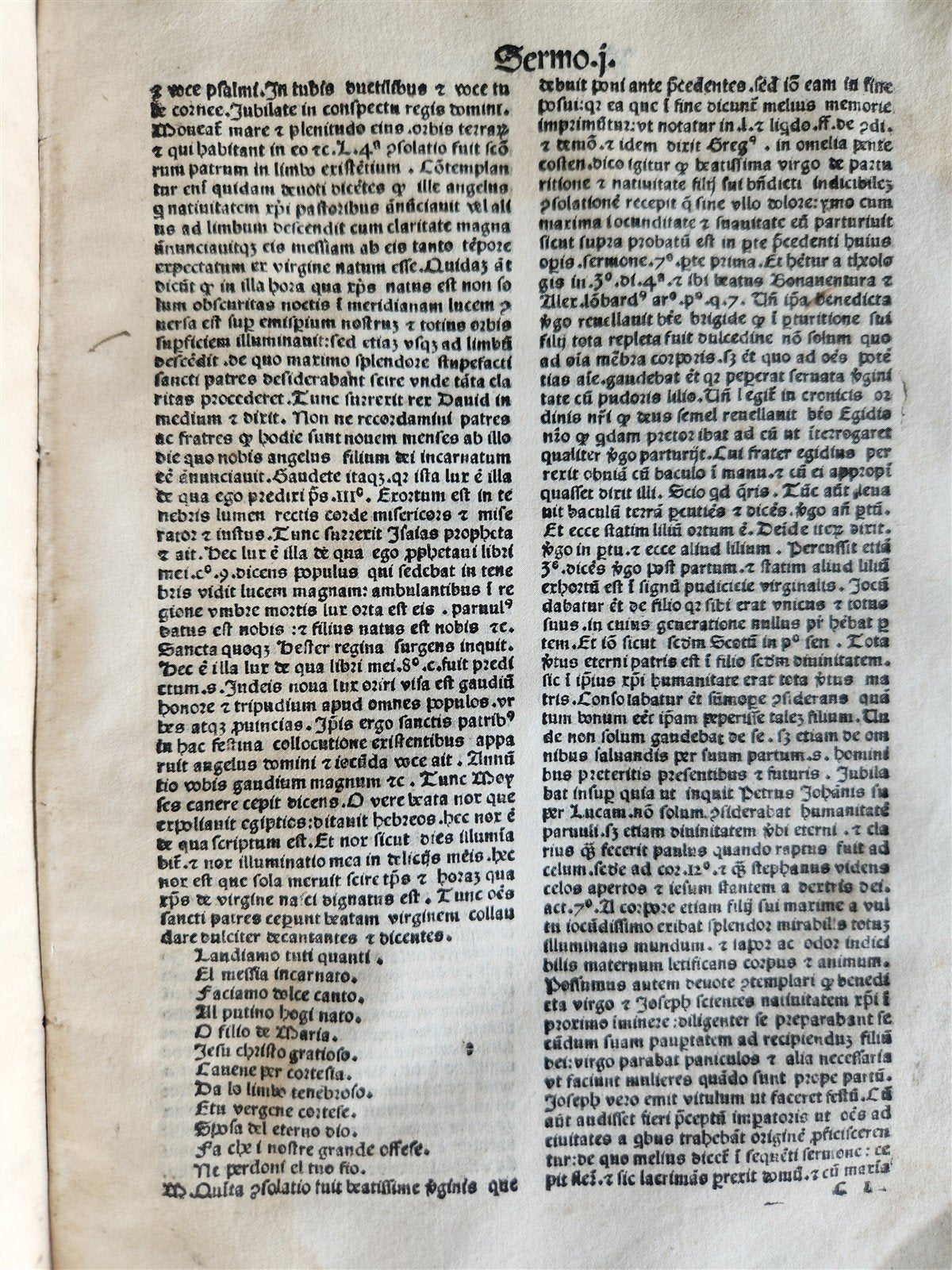 1493 INCUNABULA MARIALE by BERNARDINUS DE BUSTI antique Incunable 15th CENTURY