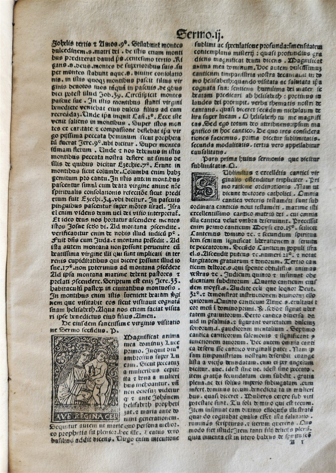 1493 INCUNABULA MARIALE by BERNARDINUS DE BUSTI antique Incunable 15th CENTURY