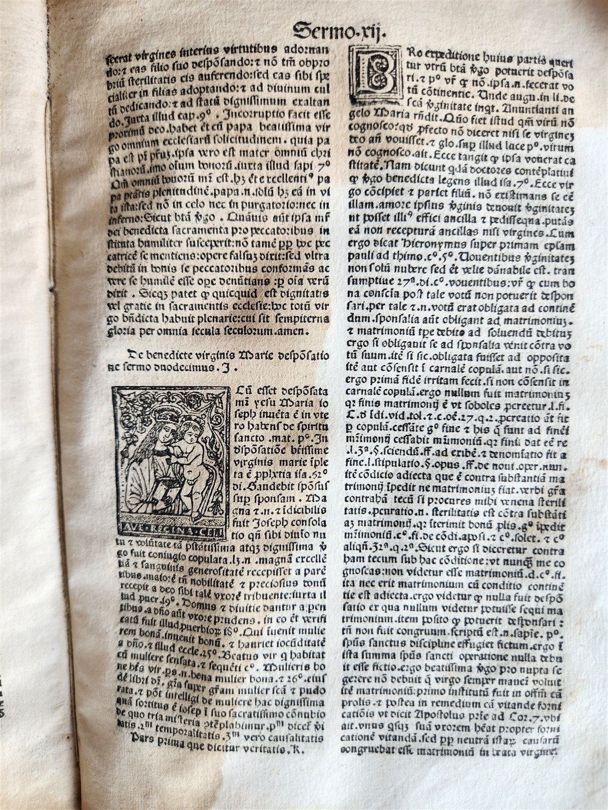 1493 INCUNABULA MARIALE by BERNARDINUS DE BUSTI antique Incunable 15th CENTURY