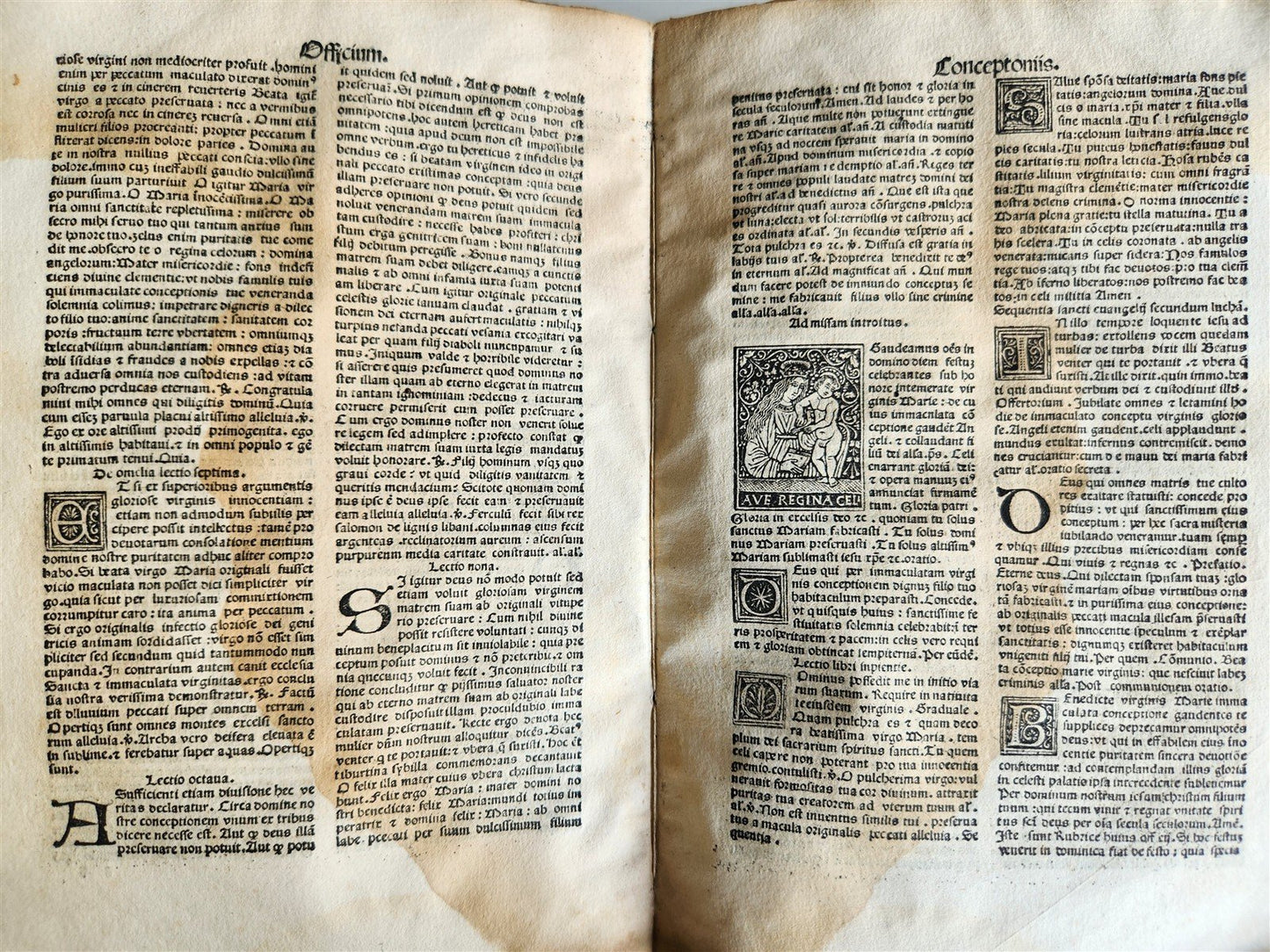 1493 INCUNABULA MARIALE by BERNARDINUS DE BUSTI antique Incunable 15th CENTURY