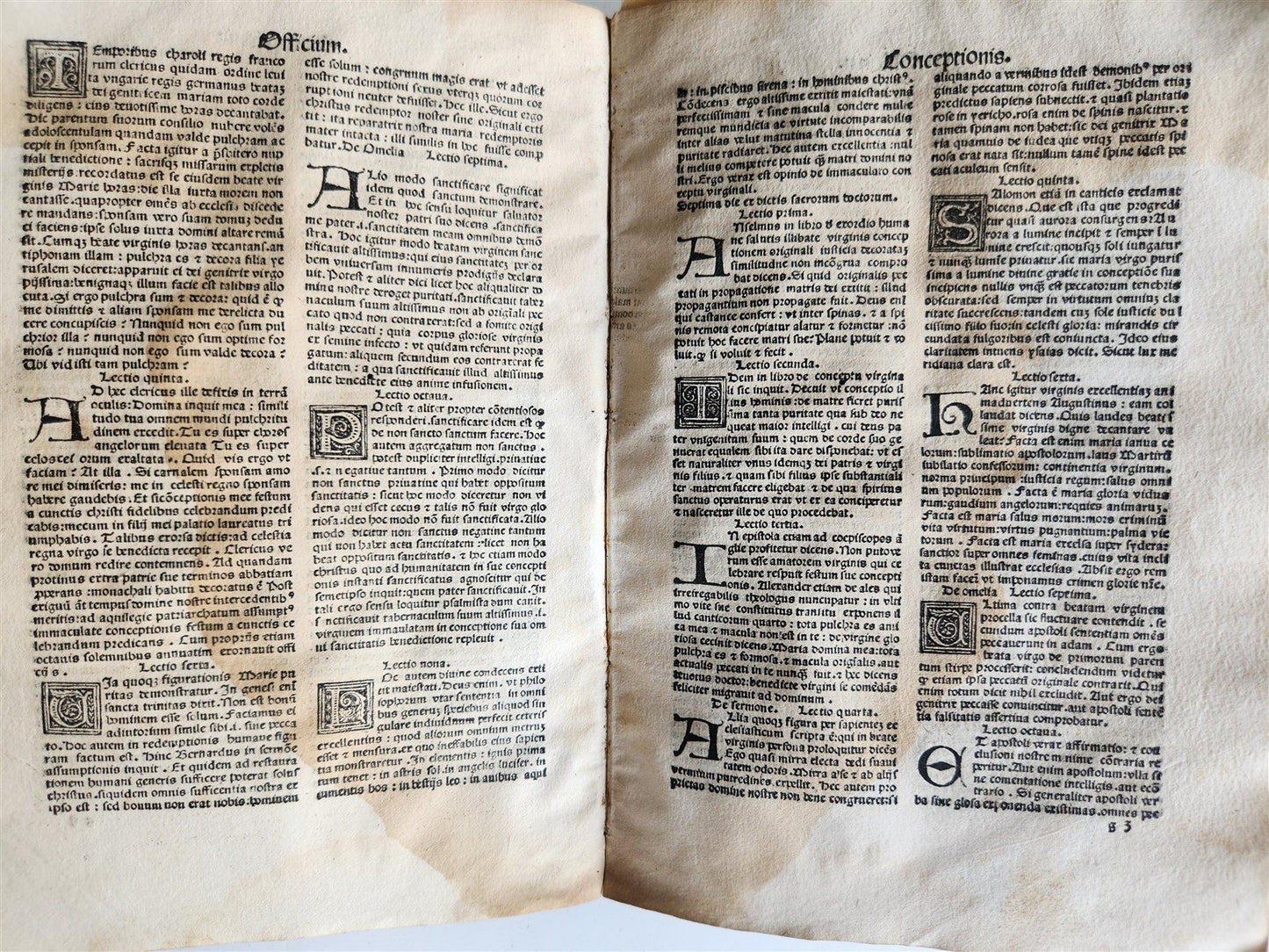 1493 INCUNABULA MARIALE by BERNARDINUS DE BUSTI antique Incunable 15th CENTURY