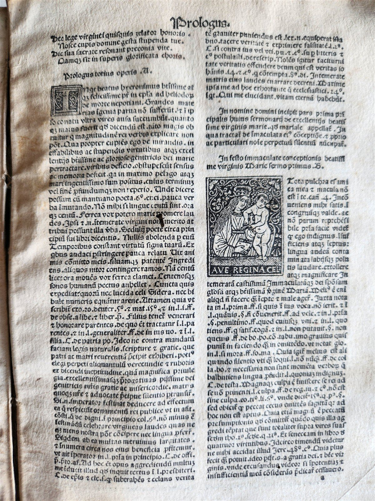 1493 INCUNABULA MARIALE by BERNARDINUS DE BUSTI antique Incunable 15th CENTURY